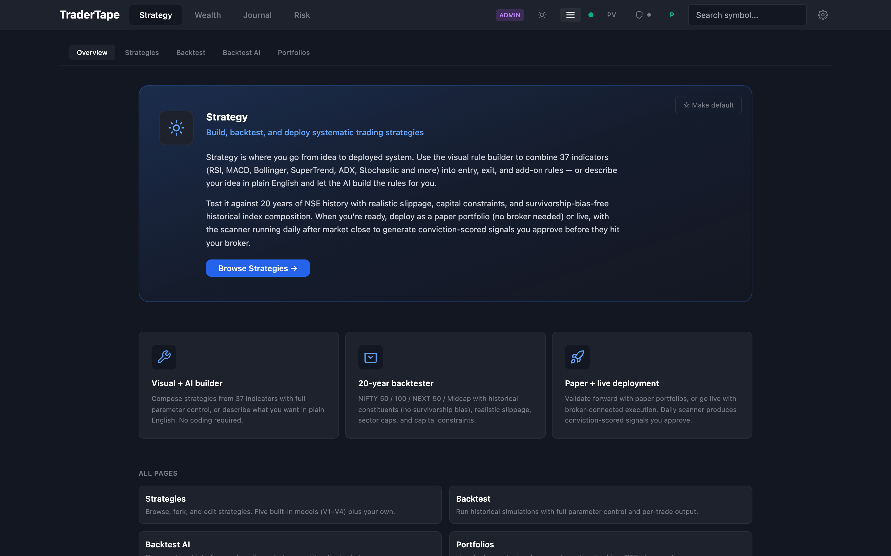 Strategy overview